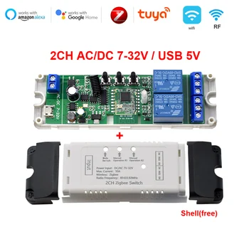 1/2/4 канален модул за zigbee 3,0 шлюз, мост на hristo smart life модул ключ WiFi дистанционно управление RF 433,92 Mhz 24