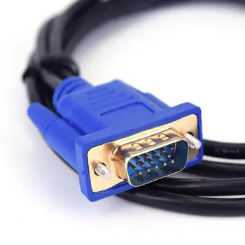 1,8 М кабел HDMI-съвместим кабел с адаптер-преобразувател видеокомпонентов 1080P HDMI Male to VGA Male за преносими КОМПЮТРИ