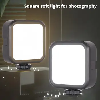 1 комплект видеосветки три цвята с висока светлоотдаване, съвместим с лампа на жив квадратна мека светлина за вътрешно