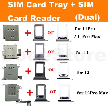 1 комплект Конектор За Четене на Две Sim-карти Гъвкав Кабел За iPhone 11 12 13 Pro Max XR Притежателя на Тавата За SIM-Карти Слот Адаптер Дубликат Част