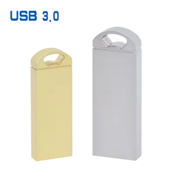(10 бр. Безплатно лого) Метален USB Флаш памет 3,0 64 GB Пръчка 32 GB Cle Usb устройство с Памет USB памет 8 GB 16 GB ОТ 128 GB Памет Подарък