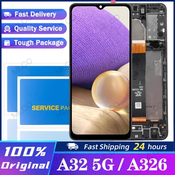 100% Оригинал За Samsung Galaxy A32 5G A326 SM-A326B Дисплей смяна на LCD дисплей За Samsung A32 5G SM-A326BR LCD дисплей