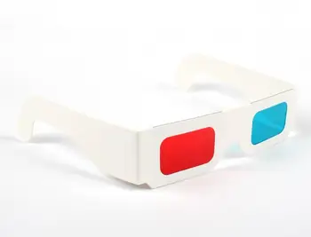 1000 бр., най-Новата хартиена рамка, 3D очила, червен, син/сини цветове, Безплатна доставка DHL