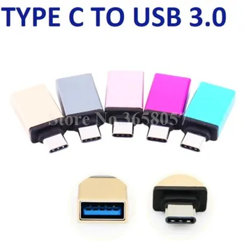 100шт USB-C 3.1 Type C за мъже и USB 3.0 за жени OTG адаптер за синхронизация на данни за Macbook за samsung s8 s9 usb c телефон