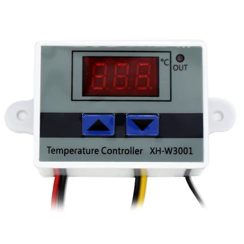10A 12 В 24 В 220 v Променлив Ток, Цифрова Led температурен Регулатор XH-W3001 За Инкубатор Охлаждащ Елемент Ключ Термостат НПМ Сензор