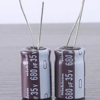 10шт Електролитни кондензатори Nichicon PW 680mfd 35V 680 icf 12,5x20 mm 105 ℃