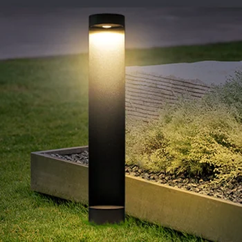 12 W Модерен ландшафтен лампа за пътека на открито IP54 Водоустойчива лампа-стойка Пейзаж осветление за косене на трева, двор, двор, декор алеята на песента