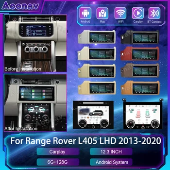128 Грама за Range Rover Vogue L405 2013-2017 Android автомобилното радио GPS навигация AC панел стерео екран мултимедиен плеър Carplay