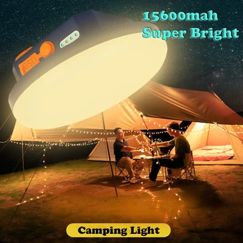 15600 мАч랜턴 80 W Открит Лампа за Къмпинг Led Лампа за Палатка с Магнитен Увеличение Преносим Авариен Светлина за Ремонт на Работа на Фенер