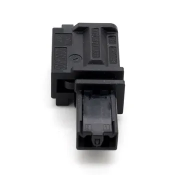 1J0 973 332 A Черен незапечатанный штекерный 2-пинов конектор за микрофон на VW, Audi