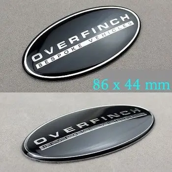 1X Емблемата на АВТОМОБИЛИ OVERFINCH, изработени по поръчка, алуминиева стикер за Rover Defender Discovery Freelander Evoque Auto series