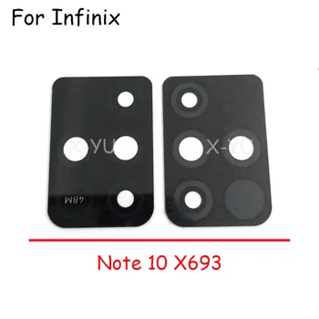 2 Бр. За Infinix Note 10 11 Pro X693 X695 X695D X697 Задната със Стъклен Капак на Обектива на Камерата за Обратно виждане С Лепило Стикер резервни Части За Ремонт на