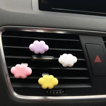 2 Броя Луксозно Цветно украса за кола във формата на облак, Цветен облак, скоба за украса на автомобилния климатик, автомобилни Аксесоари