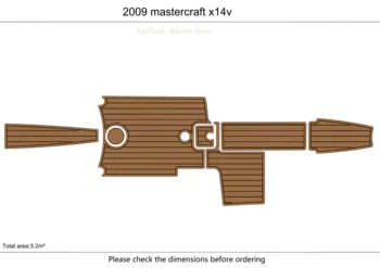 2009 mastercraft x14v Кокпит 1/4 