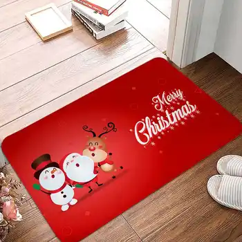 2022 Коледен килим за хол, домашно подложка за влизане, противоскользящий подложка за спални, тераси, Коледен подарък за Коледа