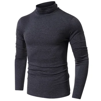 2022 Мъжки ризи за голф, обикновена спортни Блузи с дълъг ръкав, Мъжки Есенни Ежедневни Пуловер, Блуза с висока воротом