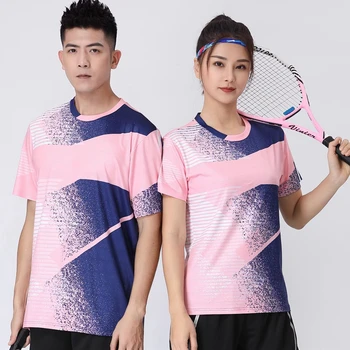 2022 Тениска за Бадминтон, мъжки/дамски детски тенис риза, бързо съхнещи Спортни волейболни Дишащи Ризи с Къс Ръкав За Мъже И Жени