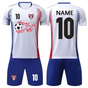 2022, футболна форма за момичета и момчета, мъжки футболни комплекти по поръчка, футболно облекло, спортен костюм от Фланелка с къс ръкав, спортно облекло