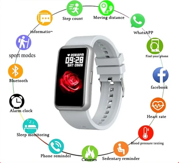 2023 Нов полносенсорный следи кръвното налягане, фитнес тракер, спортни смарт часовници H06, умни часовници за жени за Apple Huawei, Xiaomi