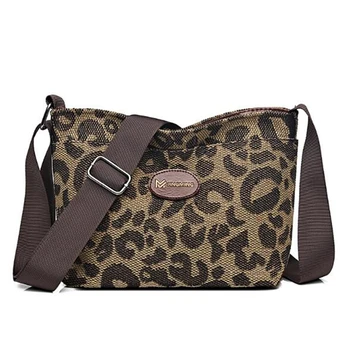 2023 Нова мода леопардовая дамска чанта-кофа с широка каишка, дамски чанти през рамото на известната марка, дизайнерски дамски чанти през рамо