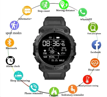 2023 Смарт Часовници Мъжки Дамски Спортни Фитнес Часовник със Сензорен Екран, Водоустойчив, Bluetooth За Android FD68S Смарт Часовници за Мъже