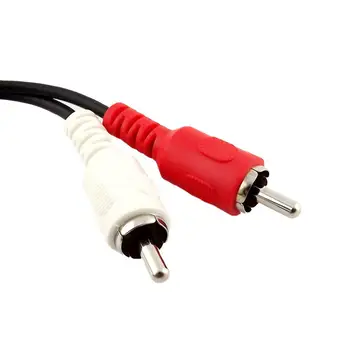 20pcs 5-пинов мъжки DIN към штекерам 2RCA Конвертор на аудио Никелирани кабел за свързване на Кабел, 50 см/1,5 метра