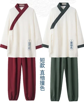 22 вида цветове унисекс, летни и пролетни висококачествени ленени костюми за houdan тайцзицюань кунг-фу, дрехи за ушу, униформи уин чун
