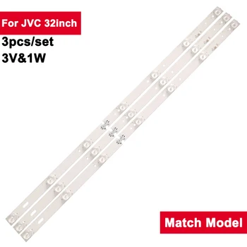 3 В 1 W Led подсветка, За JVC 32 инча HL-00320A28-0701S-04 3 бр./компл. Лентата на подсветката на телевизора LED-32D LT-32DE75 MS-L2391 V1 32LEX-50