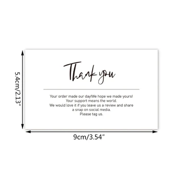 30 бр. благодарственных картички за подкрепа My Small Business Cards Размер на визитка за онлайн магазин, собственик на малък бизнес