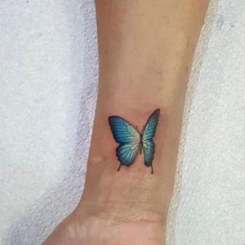 3D Стикер с временна татуировка във формата на пеперуда, водоустойчив, калена, натурална, цветни, Ръка, Крак, Гърдите, боди арт, фалшива татуировка за жени