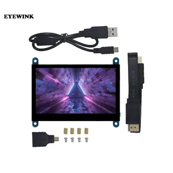 4.3-инчов малинов пай HDMI raspberry PI дисплей, LCD 3Б +/4B USB капацитивен чувствителен на допир екран