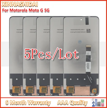 5 Бр. 6,7-инчов LCD дисплей за Motorola Moto G 5G LCD дисплей със сензорен екран в събирането на замяна