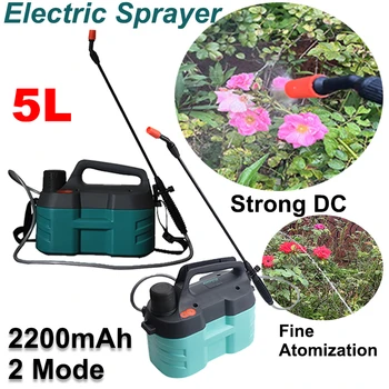 5Л Електрическа пръскачка, акумулаторна бутилка за пръскане на растения, лейка, градина 2000 mah, автоматична пръскачка за пестициди
