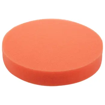 6 инча 150 мм Мека плоска гъба Буфер полировальный мат Комплект за автоматично полиране на автомобила Цвят: оранжев
