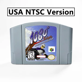 64-битова игра касета за сноуборд 1080 °, версия на САЩ NTSC или EUR PAL конзоли N64