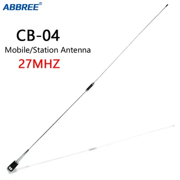 ABBREE CB-04 26-28 Mhz Радиоантенна CB 27 Mhz 3,5 дБи с висок коефициент на усилване на PL259 Конектори за Преносими радиостанции CB-27 CB-40M AT-6666 AT-5555N