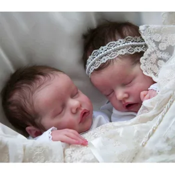 ADFO 17 Инча(А) А) Twin A/B Reborn Бебешки Комплекти Реалистични Недовършени Винил Куклено Части LOL Коледни Подаръци Кукли Реборн За Момичета