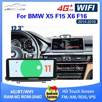 Android 11 8GB + 256G 8-ядрен мултимедиен плеър Carplay за BMW X5 F15 X6 F16 2014 2015 2016 с BT Wi-Fi 4G LET екран и 1920*720P