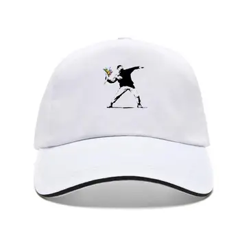 Banksy, бросающий цветя, мъжка бейзболна шапка, бейзболна шапка с кръгло деколте, големи високи шапки