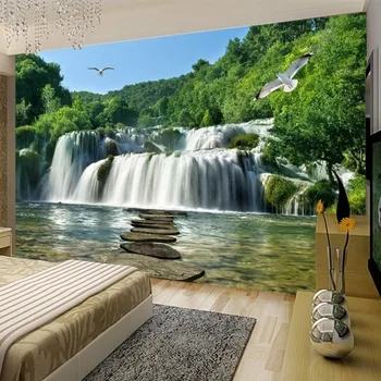 beibehang тапети papel de parede 3D водопад пейзаж стенопис инфинити фон тапети за стените, 3 d начало декор