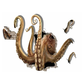 beibehang Тапети по поръчка Морското чудовище, Октопод, стенни живопис, листа, художествени достойнства, декоративни стенни покрития, 3D фотообои
