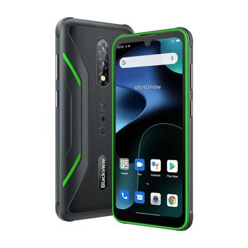 Blackview BV5200 Здрав Телефон 4 GB + 32 GB 6,1-инчов Мобилен телефон с батерия 5180 ма MTK6761 Хелио A22 4G NFC OTG Смартфон с две SIM карти