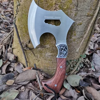 DB Axe Градински инструменти - Компактен Axe за Къмпинг и оцеляване с Ножнами Tomahawk Нож Мачете за лов на открито, Брадва за оцеляване в Къмпинг