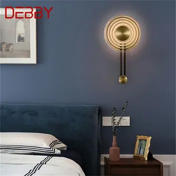 DEBBY Класически стенен лампа Творчески часовници, осветителни тела под формата на дом, led лампа за украса на дома салон