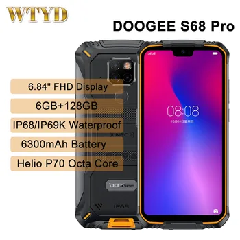 DOOGEE S68 Pro IP68 Водоустойчив Трайни Мобилен Телефон 5,84 