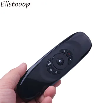 Elistooop 2.4 G air mouse Акумулаторна Безжична клавиатура с дистанционно управление за компютър Android TV Box руско английска версия