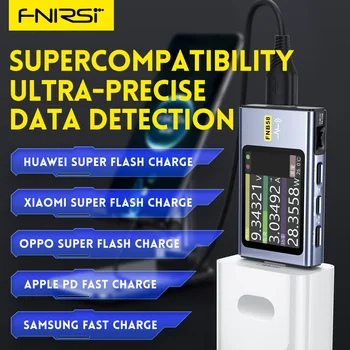 FNIRSI FNB58 Цифров Волтметър Амперметър USB Тестер TYPE-C Бързото Откриване на Такса Измерване на Капацитет на Спусъка Измерване на Пулсации