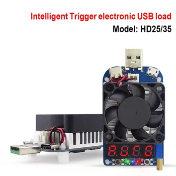 HD25 HD35 спусъка QC2.0 QC3.0 имейл USB товарните резистор за проверка на разряд на батерията регулируема текущото напрежение 35 W отстъпка 40%