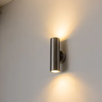 IP65 led монтиран на стената лампа Външно водонепроницаемое градинско осветление от неръждаема стомана AC86-265, осветителни тела за веранда, спалня, дневна, стълби, монтиран на стената лампа
