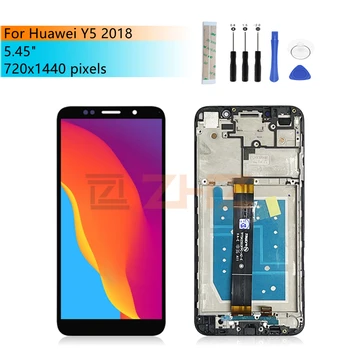 IPS LCD Дисплей За Huawei Y5 Prime 2018 Дисплей Със Сензорен Екран Дигитайзер В Събирането На Huawei Y5 2018 Подмяна на екрана 5,45 